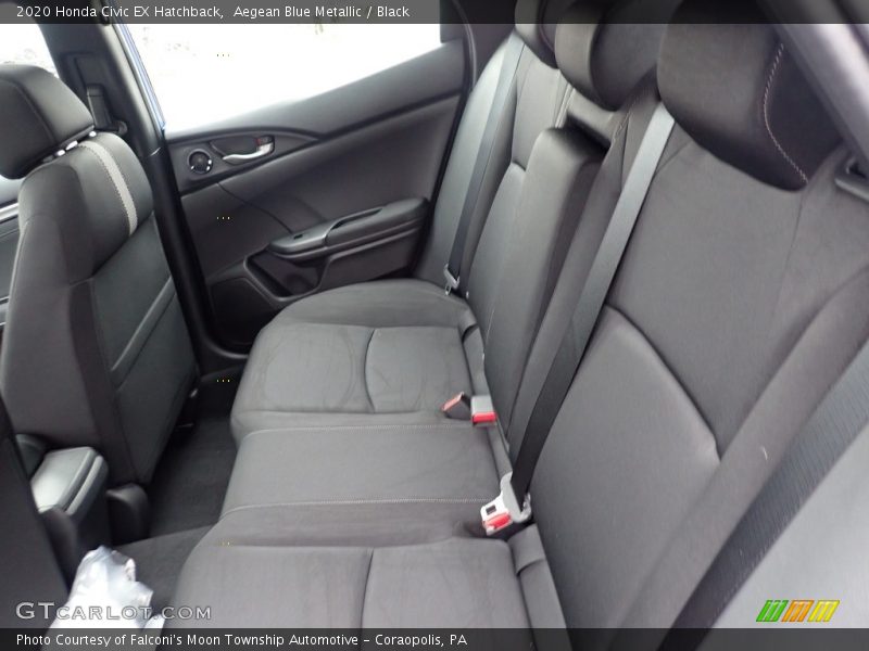 Aegean Blue Metallic / Black 2020 Honda Civic EX Hatchback