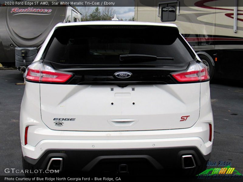 Star White Metallic Tri-Coat / Ebony 2020 Ford Edge ST AWD