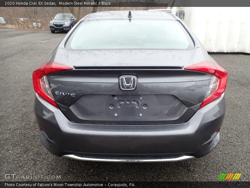Modern Steel Metallic / Black 2020 Honda Civic EX Sedan