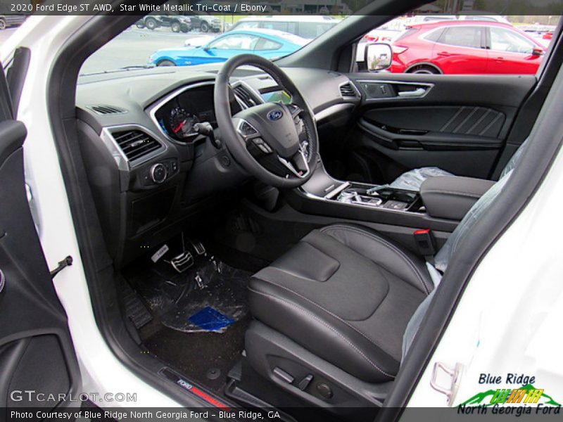 Star White Metallic Tri-Coat / Ebony 2020 Ford Edge ST AWD