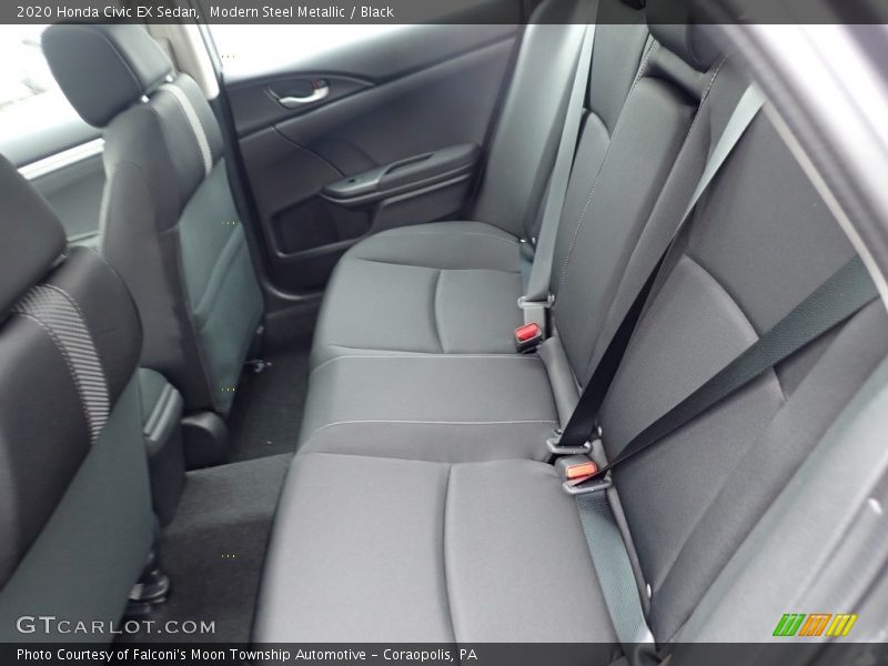 Modern Steel Metallic / Black 2020 Honda Civic EX Sedan