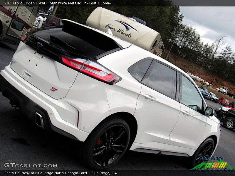 Star White Metallic Tri-Coat / Ebony 2020 Ford Edge ST AWD