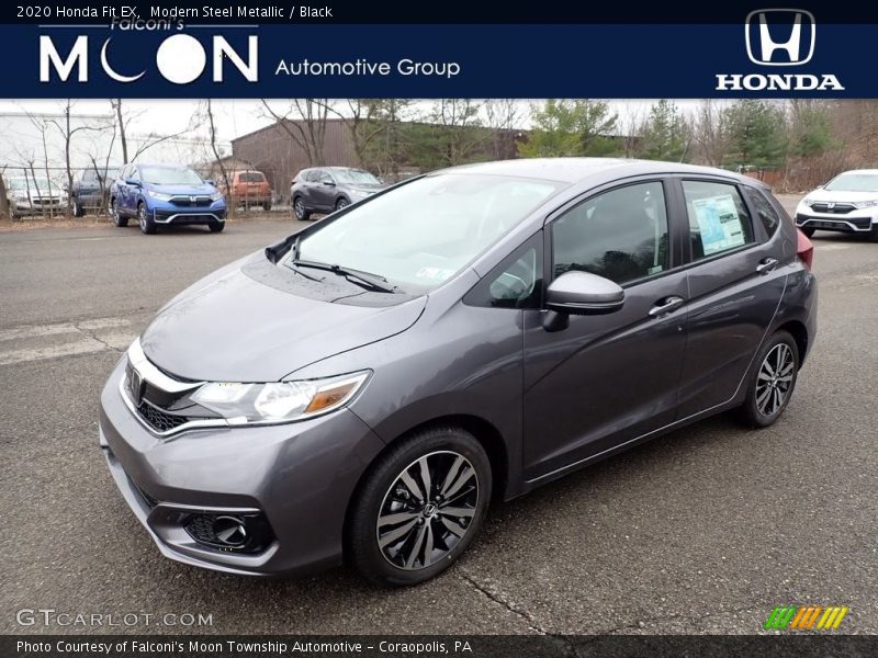 Modern Steel Metallic / Black 2020 Honda Fit EX