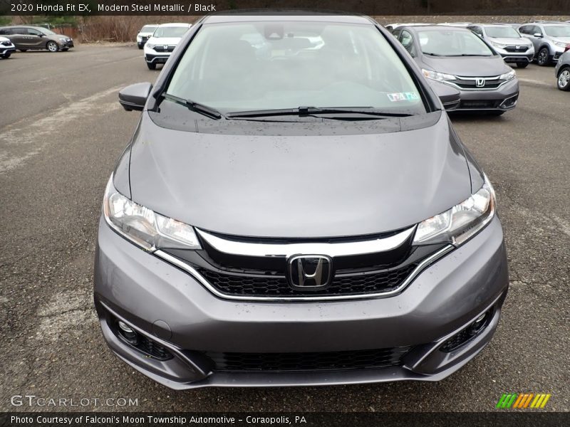 Modern Steel Metallic / Black 2020 Honda Fit EX