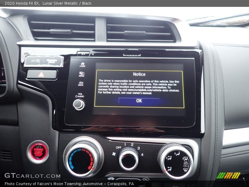 Lunar Silver Metallic / Black 2020 Honda Fit EX