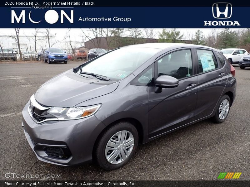 Modern Steel Metallic / Black 2020 Honda Fit LX