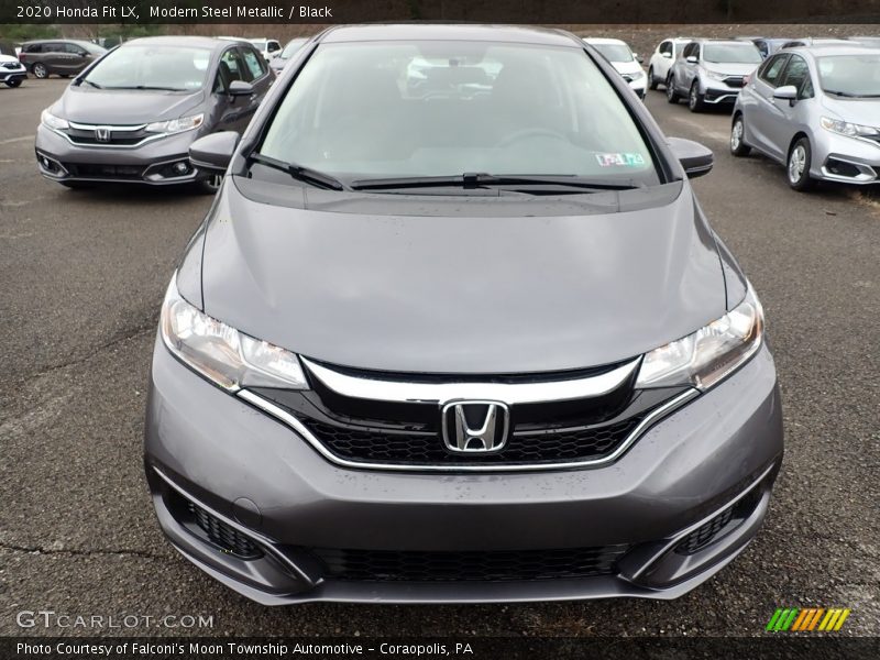 Modern Steel Metallic / Black 2020 Honda Fit LX