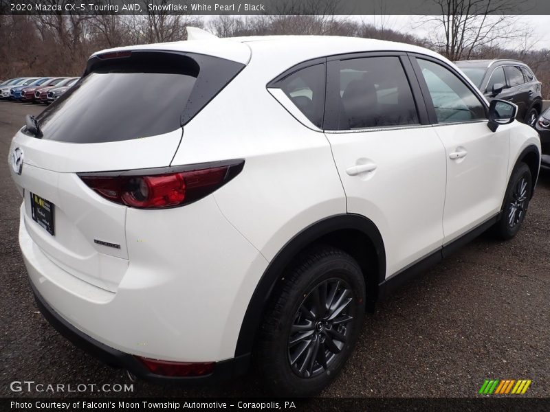 Snowflake White Pearl / Black 2020 Mazda CX-5 Touring AWD