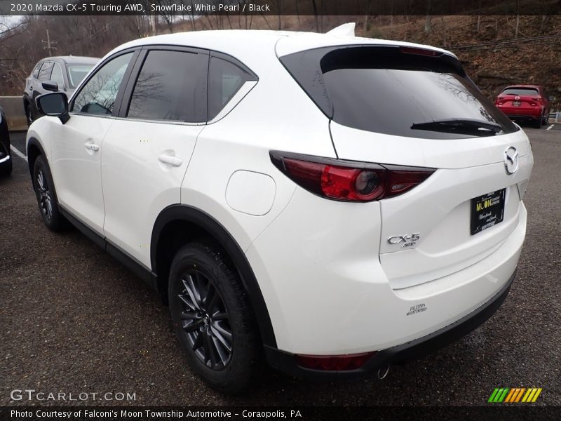 Snowflake White Pearl / Black 2020 Mazda CX-5 Touring AWD