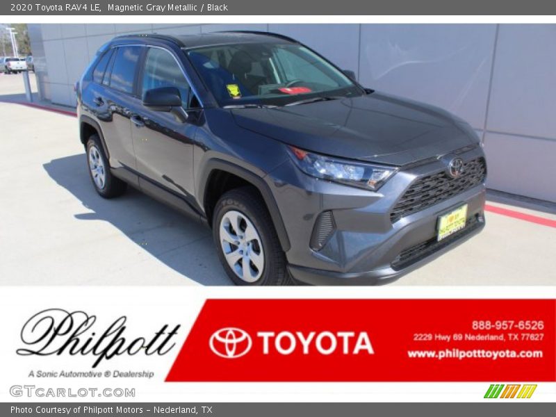 Magnetic Gray Metallic / Black 2020 Toyota RAV4 LE