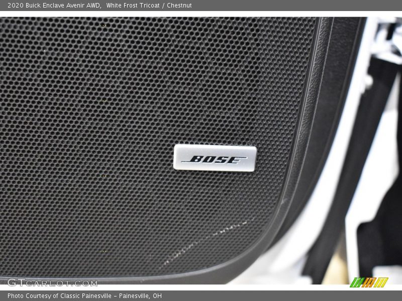 White Frost Tricoat / Chestnut 2020 Buick Enclave Avenir AWD
