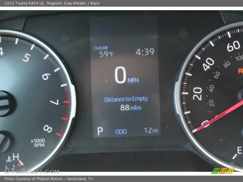 Magnetic Gray Metallic / Black 2020 Toyota RAV4 LE