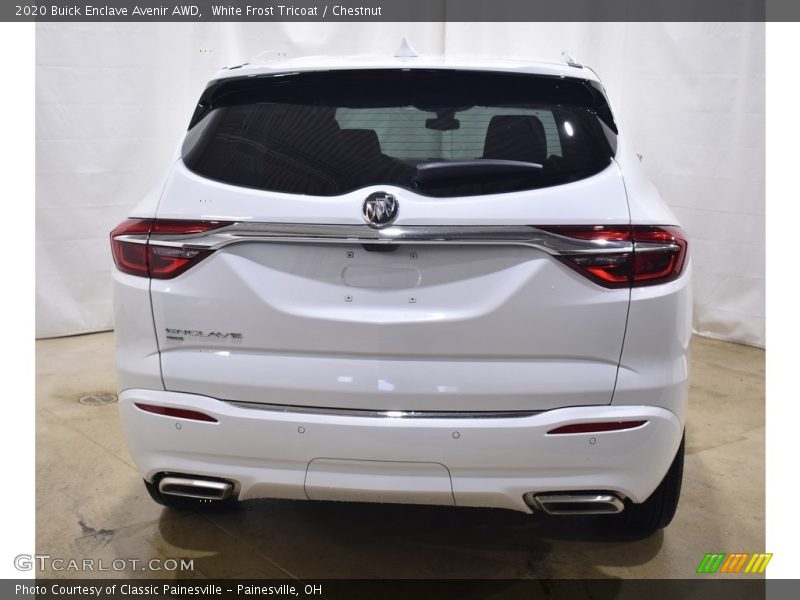 White Frost Tricoat / Chestnut 2020 Buick Enclave Avenir AWD