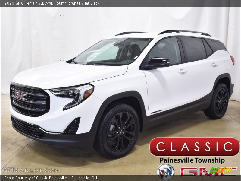 Summit White / Jet Black 2020 GMC Terrain SLE AWD