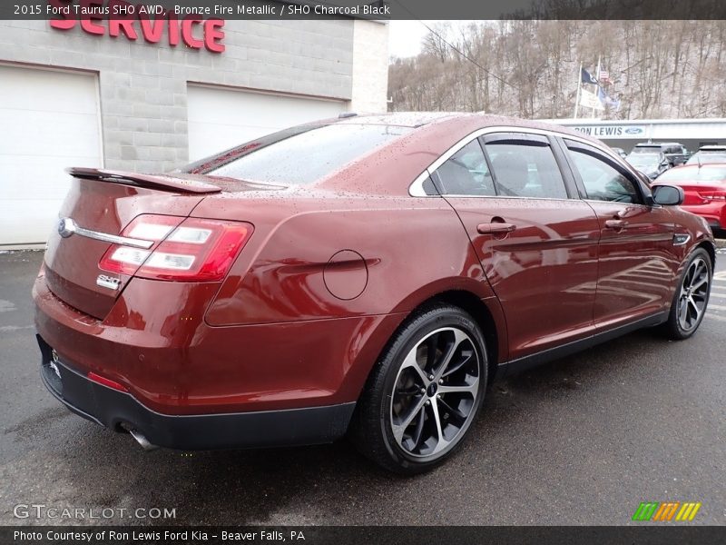 Bronze Fire Metallic / SHO Charcoal Black 2015 Ford Taurus SHO AWD