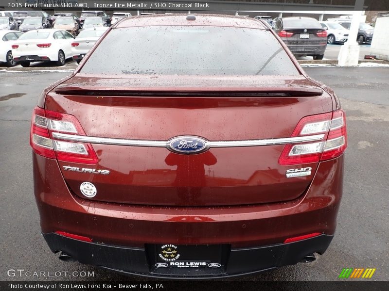 Bronze Fire Metallic / SHO Charcoal Black 2015 Ford Taurus SHO AWD