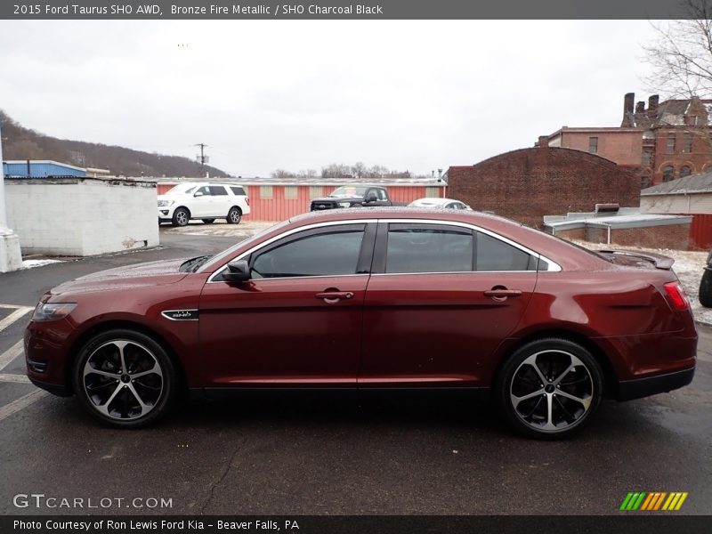 Bronze Fire Metallic / SHO Charcoal Black 2015 Ford Taurus SHO AWD