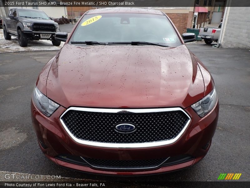 Bronze Fire Metallic / SHO Charcoal Black 2015 Ford Taurus SHO AWD