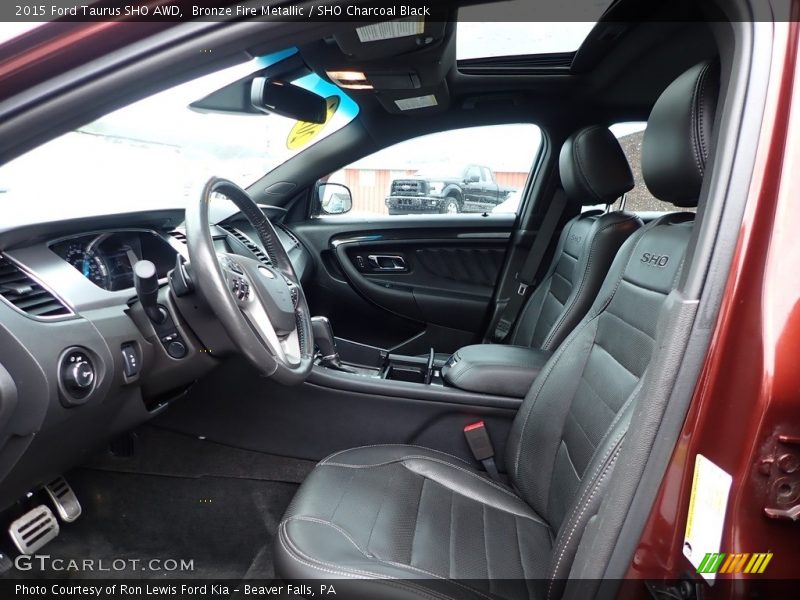 Front Seat of 2015 Taurus SHO AWD