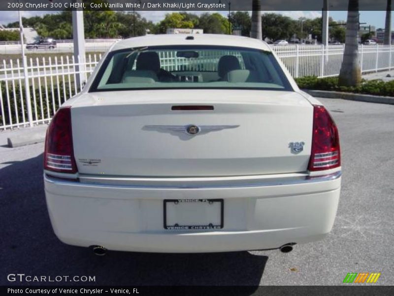 Cool Vanilla White / Dark Khaki/Light Graystone 2009 Chrysler 300 C HEMI