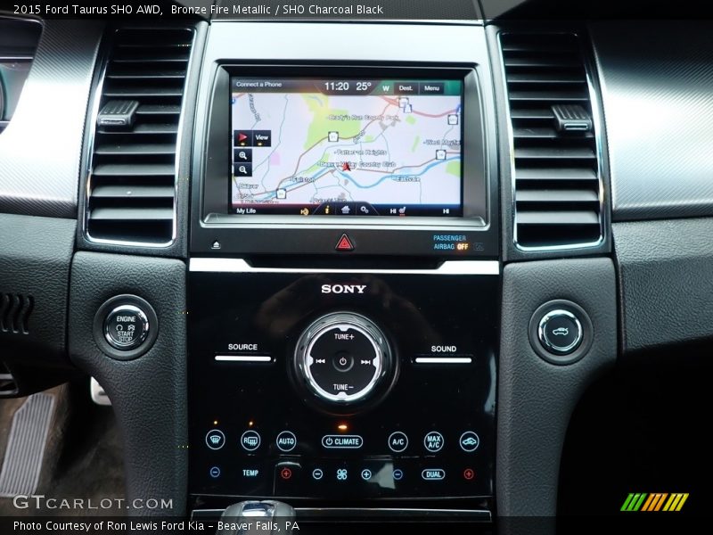 Bronze Fire Metallic / SHO Charcoal Black 2015 Ford Taurus SHO AWD
