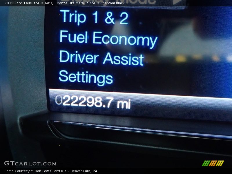 Bronze Fire Metallic / SHO Charcoal Black 2015 Ford Taurus SHO AWD