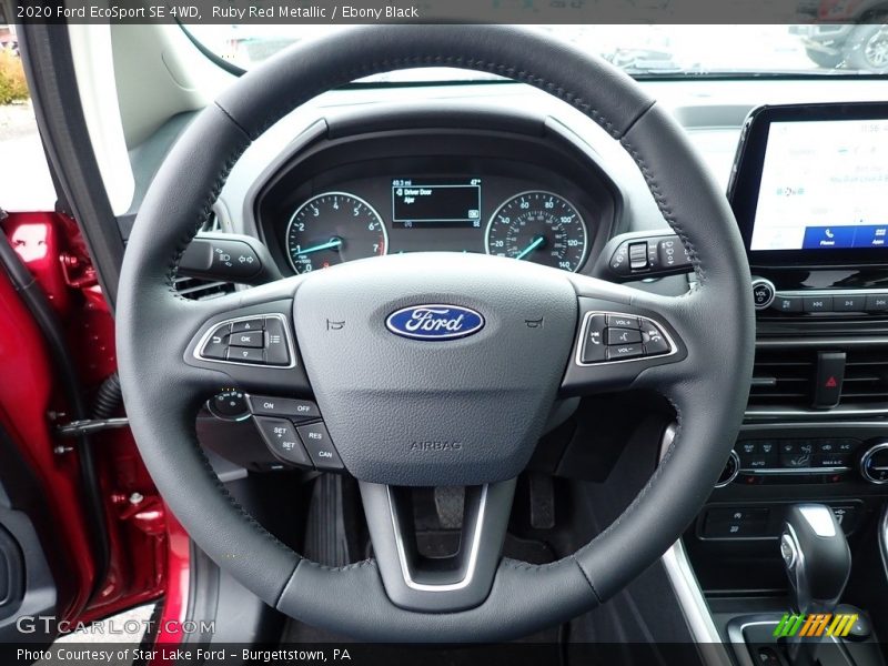 Ruby Red Metallic / Ebony Black 2020 Ford EcoSport SE 4WD