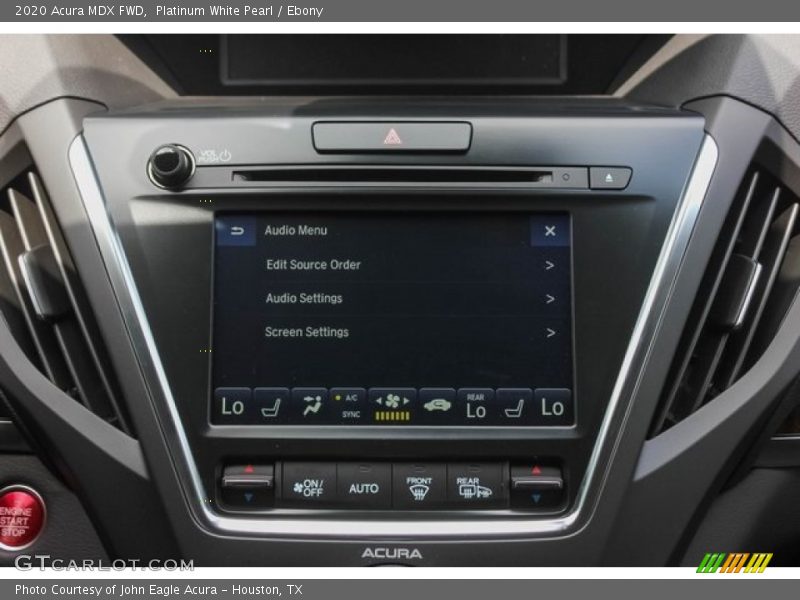 Platinum White Pearl / Ebony 2020 Acura MDX FWD