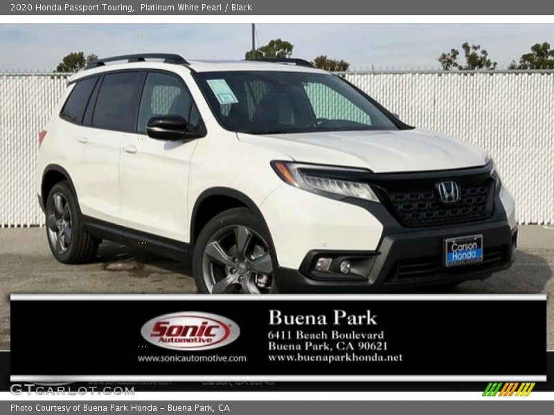 Platinum White Pearl / Black 2020 Honda Passport Touring