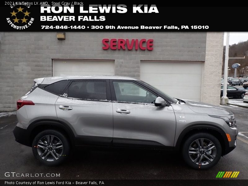 Steel Gray / Black 2021 Kia Seltos LX AWD