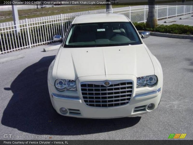 Cool Vanilla White / Dark Khaki/Light Graystone 2009 Chrysler 300 C HEMI