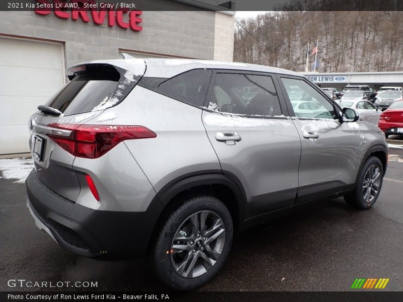 Steel Gray / Black 2021 Kia Seltos LX AWD