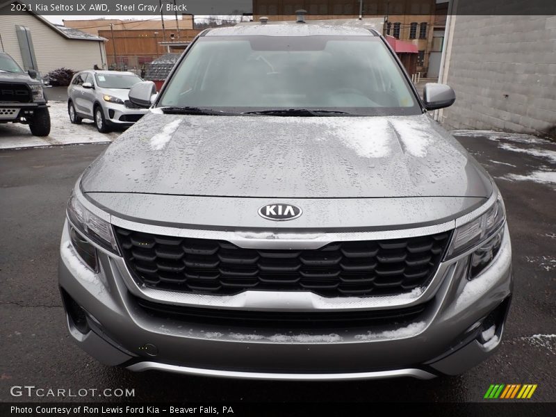 Steel Gray / Black 2021 Kia Seltos LX AWD