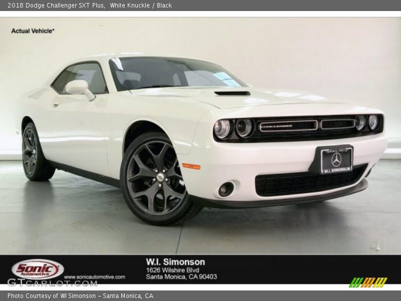 White Knuckle / Black 2018 Dodge Challenger SXT Plus