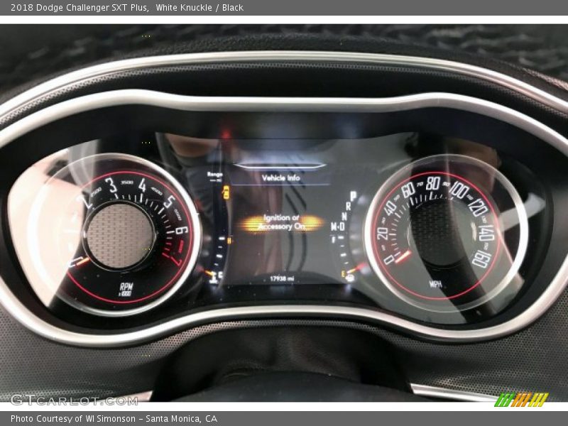  2018 Challenger SXT Plus SXT Plus Gauges
