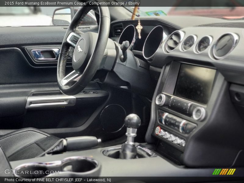 Competition Orange / Ebony 2015 Ford Mustang EcoBoost Premium Coupe