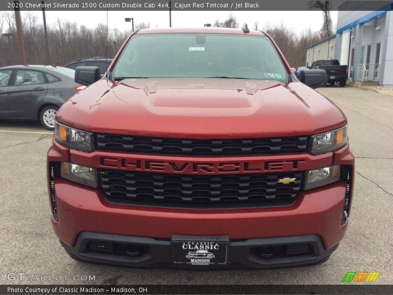 Cajun Red Tintcoat / Jet Black 2020 Chevrolet Silverado 1500 Custom Double Cab 4x4