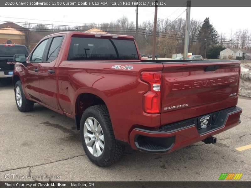 Cajun Red Tintcoat / Jet Black 2020 Chevrolet Silverado 1500 Custom Double Cab 4x4