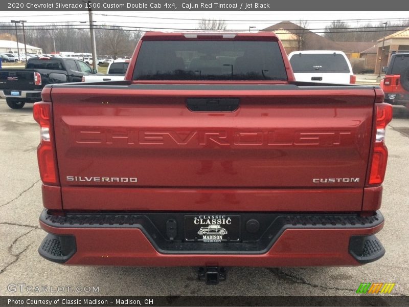 Cajun Red Tintcoat / Jet Black 2020 Chevrolet Silverado 1500 Custom Double Cab 4x4