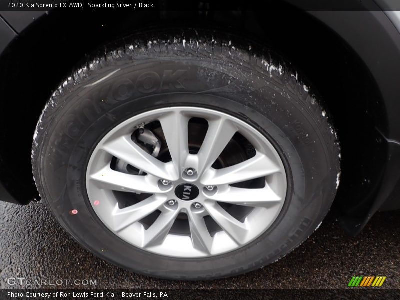 Sparkling Silver / Black 2020 Kia Sorento LX AWD