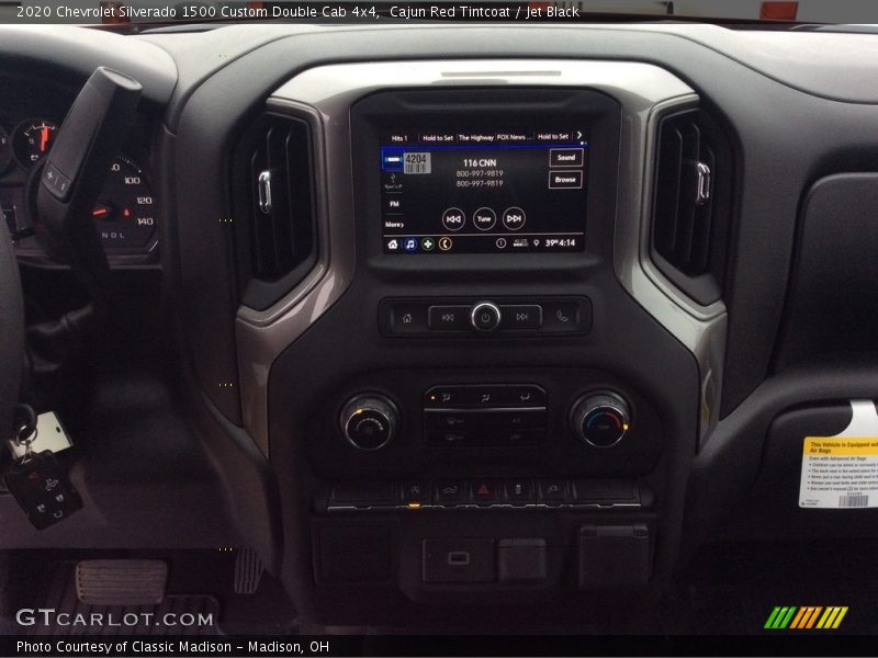 Cajun Red Tintcoat / Jet Black 2020 Chevrolet Silverado 1500 Custom Double Cab 4x4