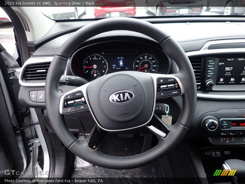 Sparkling Silver / Black 2020 Kia Sorento LX AWD