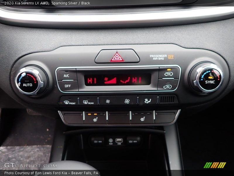Sparkling Silver / Black 2020 Kia Sorento LX AWD