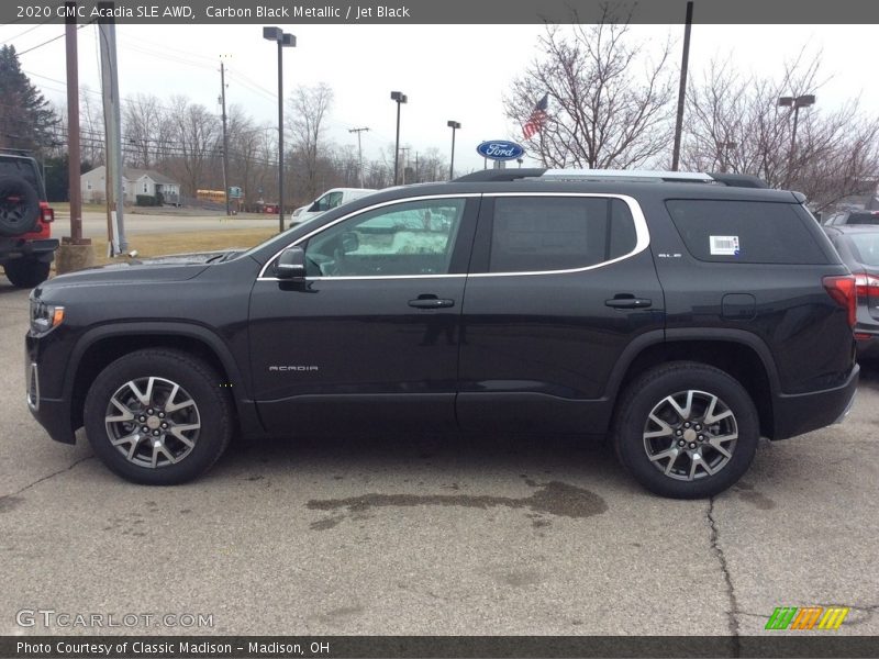 Carbon Black Metallic / Jet Black 2020 GMC Acadia SLE AWD