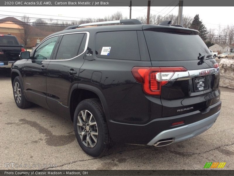 Carbon Black Metallic / Jet Black 2020 GMC Acadia SLE AWD
