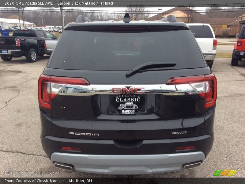 Carbon Black Metallic / Jet Black 2020 GMC Acadia SLE AWD
