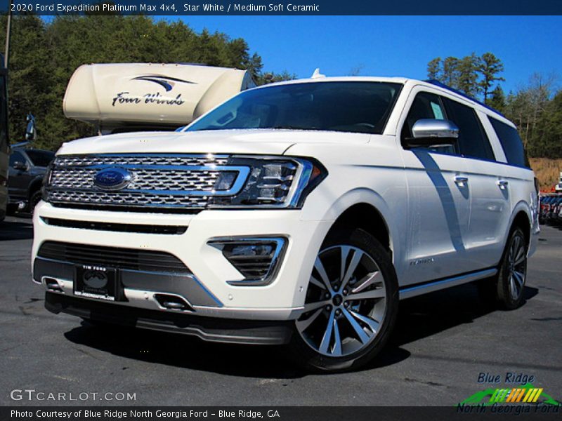 Star White / Medium Soft Ceramic 2020 Ford Expedition Platinum Max 4x4