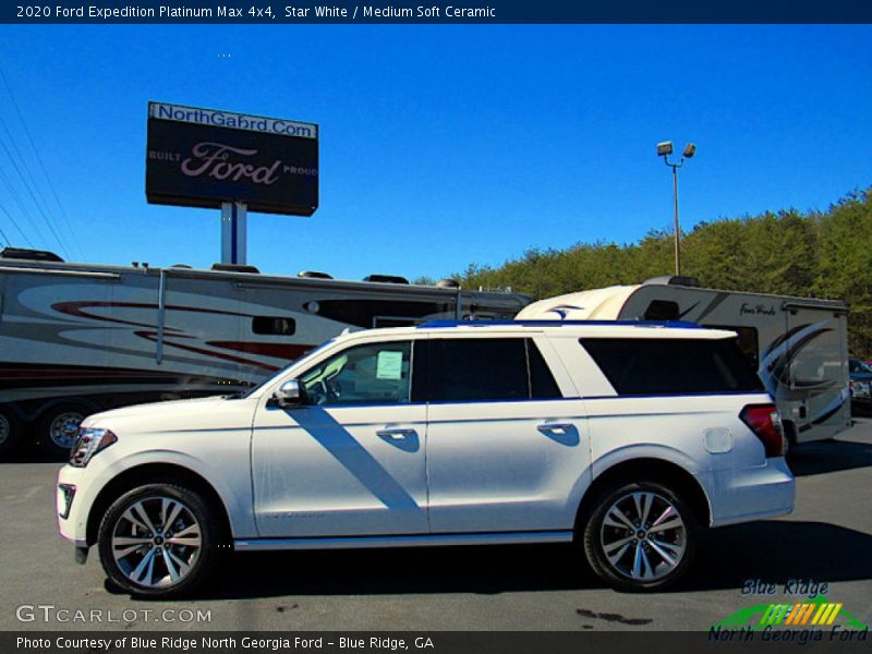 Star White / Medium Soft Ceramic 2020 Ford Expedition Platinum Max 4x4