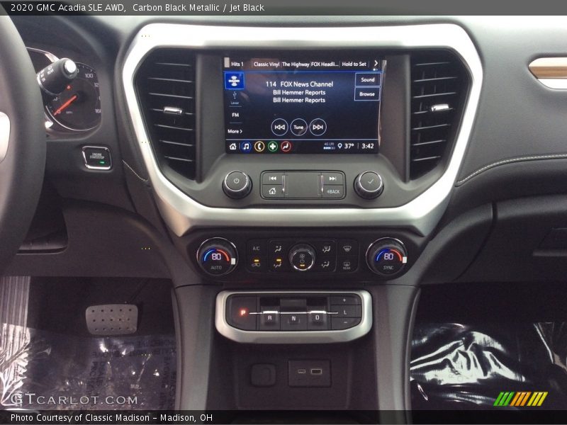 Carbon Black Metallic / Jet Black 2020 GMC Acadia SLE AWD
