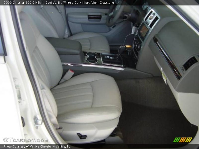 Cool Vanilla White / Dark Khaki/Light Graystone 2009 Chrysler 300 C HEMI